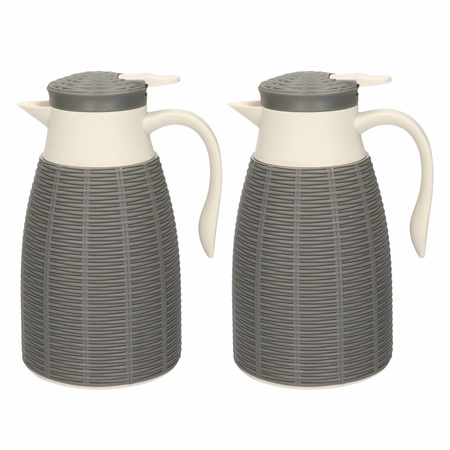 1x Coffee/tea jug 1 liter grey