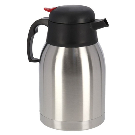 1x Koffie/thee thermoskan RVS 1,2 liter