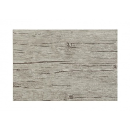 1x Plastic placemats with wooden look grey