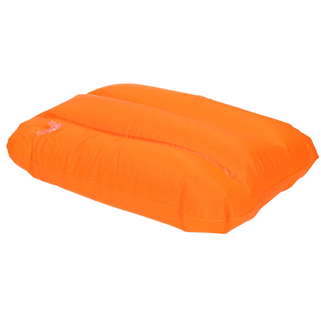 1x Inflatable pillows orange 28 x 19 cm