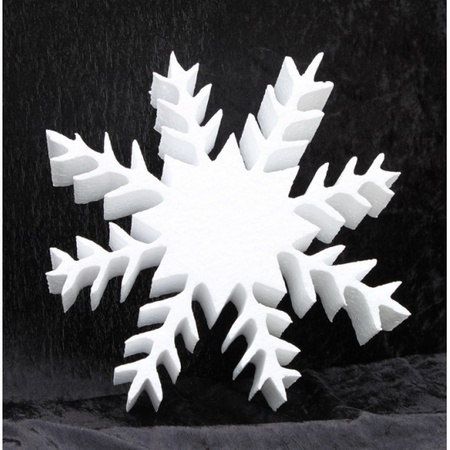 1x Piepschuim vormen ijskristal deluxe 30 cm hobby/knutselmateriaal