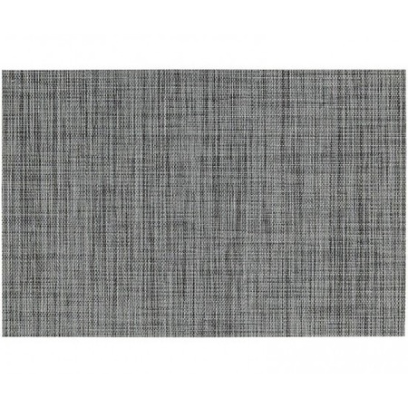1x Placemat grey woven 45 x 30 cm