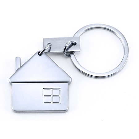 1x Keyring with house 3,5 cm