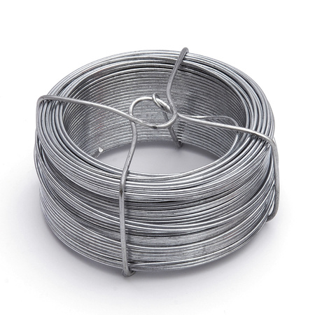 1x pieces of binding wire / binding wires galvanized steel 1,1 mm x 50 m