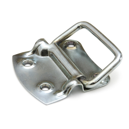 1 x box handle / box handles galvanized steel 10,5 cm