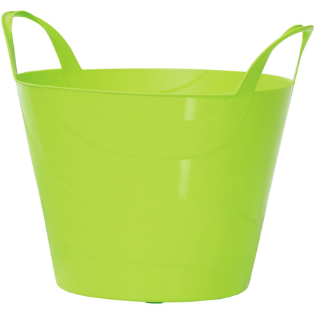 1x Green flexible bucket/laundry basket 45 liters