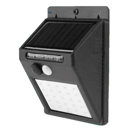 1x solar LED gardenlight / wall lights IP44 with movement sensor