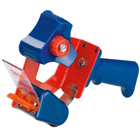 1x Tesa packagingtape rollers rolldispenser blue/red