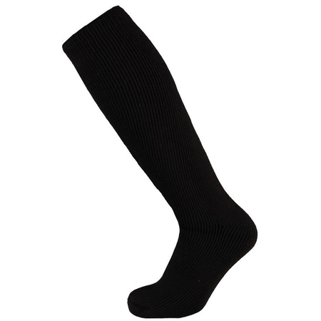2 Paar thermo hoge sokken zwart voor dames maat 36-41