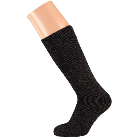 2 Paar thermo sokken antraciet/donkergrijs voor dames maat 36-41