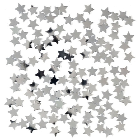 2 bags silver stars confetti 15 gram