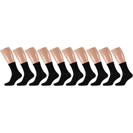 20 Paar zwarte sokken voor dames