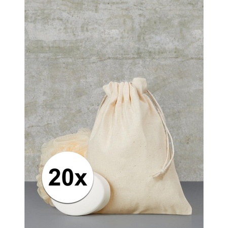 20 x Hand out bags with drawstring 15 x 20 cm