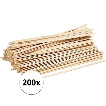 200x craft sticks 19 x 0,6 cm