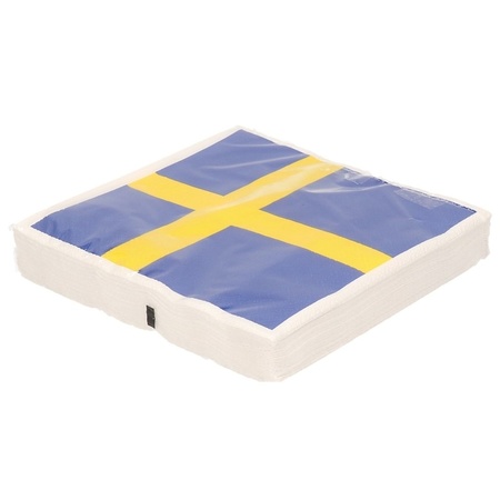 20x Sweden napkins 33 cm