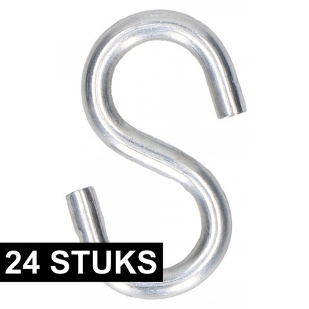 24x iron S-hooks/suspension hooks