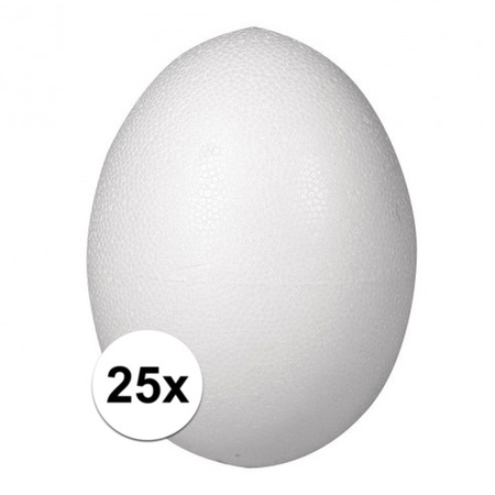 25x Styrofoam egg 6 cm