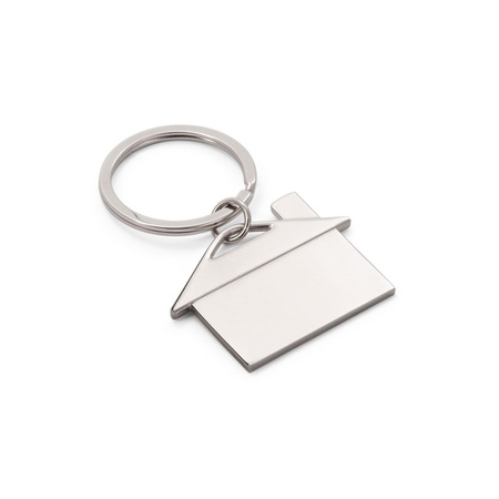 25x Key rings with house 5 x 3,5 cm