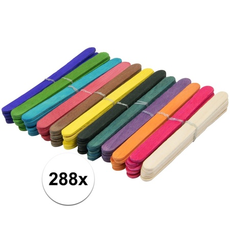 288x colored craft sticks