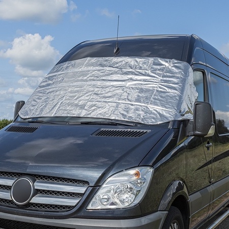 2x Car sunscreen/antifreezecover extra large 100 x 250 cm