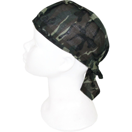 2x Bandanas leger camouflageprint voor kinderen/volwassenen