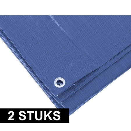 2x Blue covers 5 x 8 meter