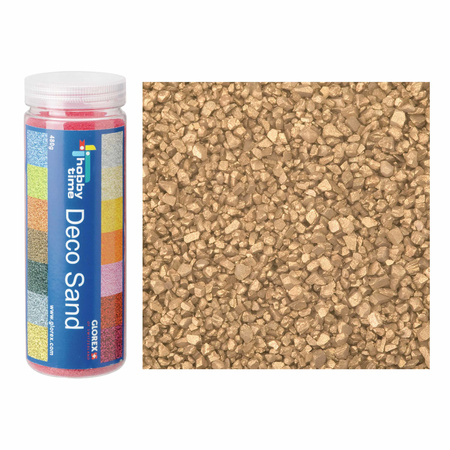 2x packets decoration sand stones golden 480 ml
