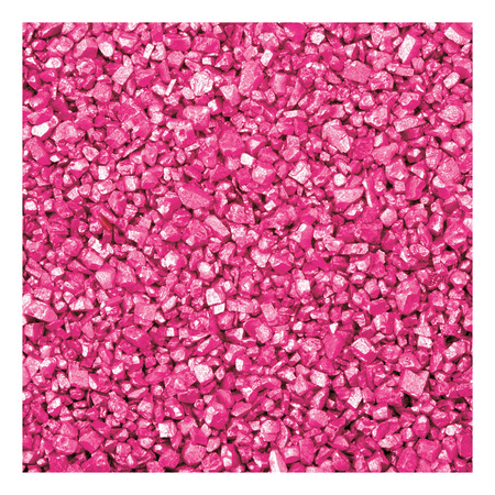 2x busjes fijn decoratie zand/kiezels roze 480 gram