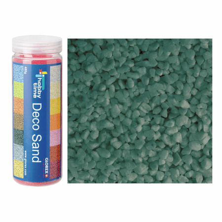 2x packets decoration sand stones turquoise 480 ml