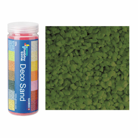 2x packets decoration sand stones green 500 ml