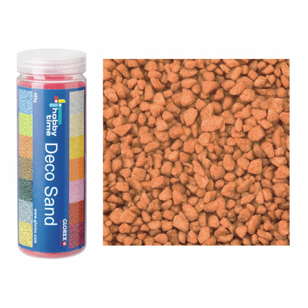 2x packets decoration sand stones terra brown 500 ml