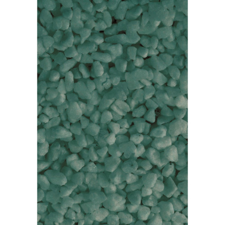 2x busjes grof decoratie zand/kiezels turquoise 500 gram