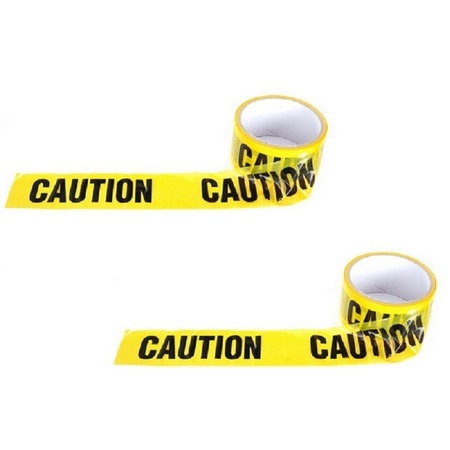2x Caution barricade tapes 30 m