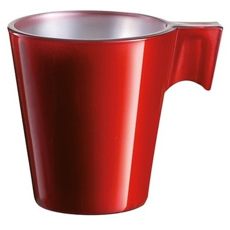 2x Espresso cup red