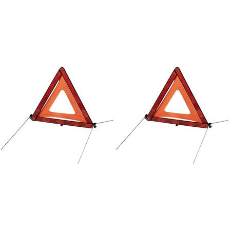2x Reflecting warning triangle 