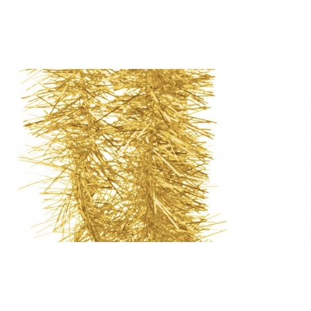 2x Gold tinsel 180 cm
