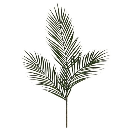 2x Groene Areca/goudpalm kunsttak kunstplant 95 cm
