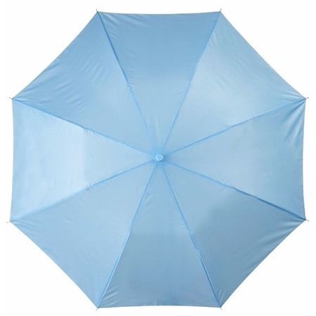 2x Pocket umbrellas light blue 93 cm
