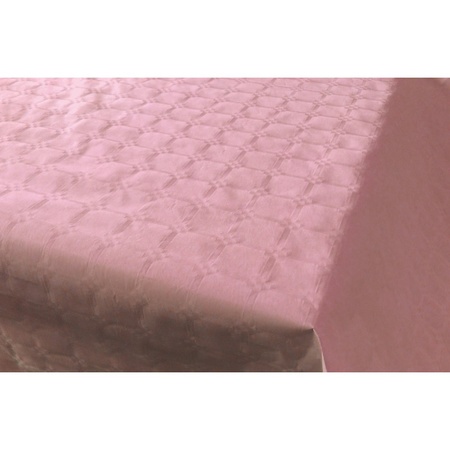 2x Light pink paper tablecloths 800 x 118 cm
