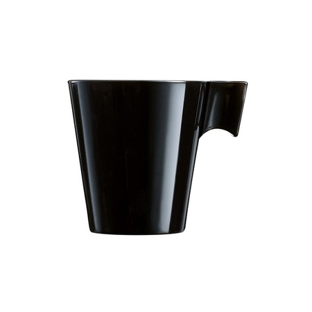 2x Lungo koffie/espresso bekers zwart