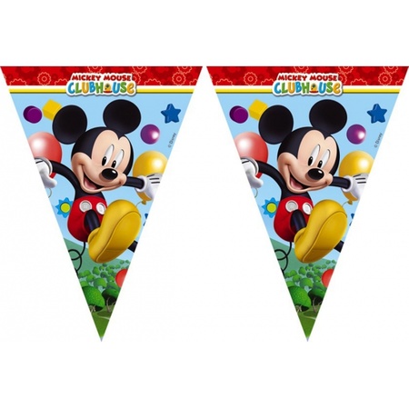 2x Mickey Mouse bunting 2,3 meters