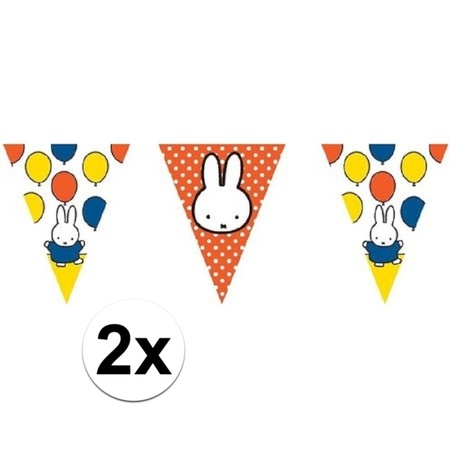2x Miffy bunting 10 meters
