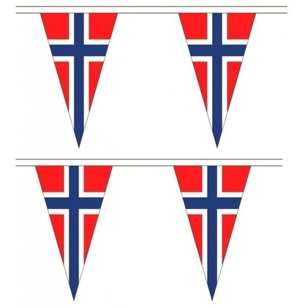 2x Norway bunting flags 5 meters