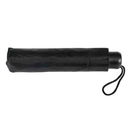 2x Opvouwbare mini paraplu zwart 96 cm