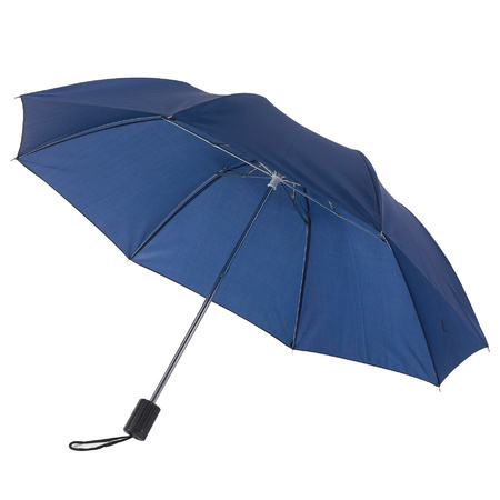 2x Foldable pocket umbrellas navy blue 85 cm