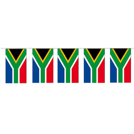 2x Papieren slinger Zuid-Afrika 4 meter landen decoratie