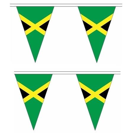 2x Polyester vlaggenlijn Jamaica 5 meter