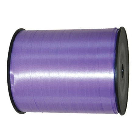 2x rollen cadeaulint/sierlint in de kleur lavendel paars 5 mm x 500 meter