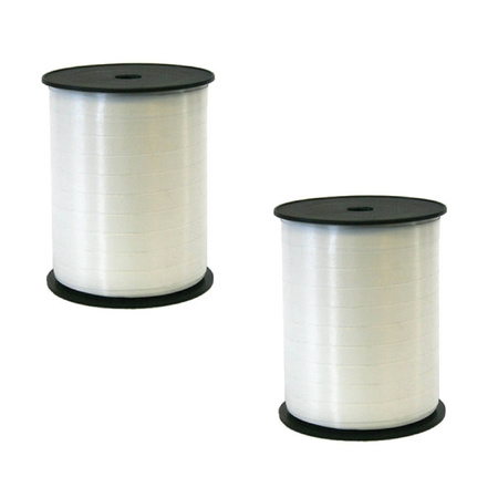 2x rolls presents tape white 5 mm x 500 meters