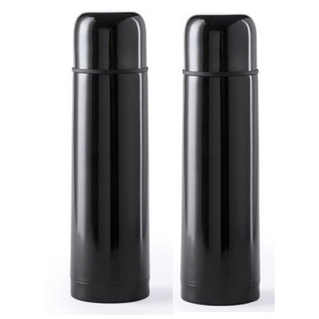 2x Vacuum flask  500 ml black